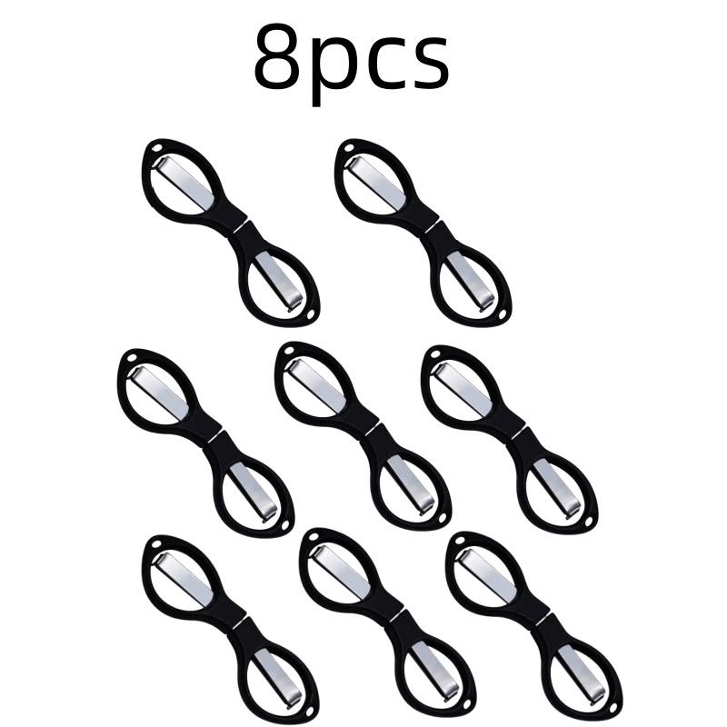 Simple Portable Folding Scissors Solid Color Glasses Shape Paper Cutters Students Handmade DIY Tools School Office Supplies