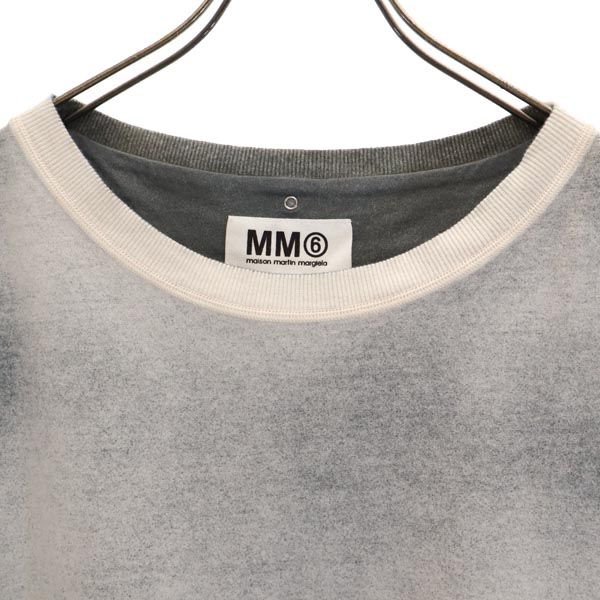 MM6 Made In Italy Short Sleeve T-shirt M Gray Martin Margiela Women Used