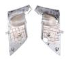 Hino Dutro Chrome Mirror Stay Cover Bracket Set with Side Passenger Side Universal Aftermarket Custom Part for Toyota (Left & Right) - Standard,