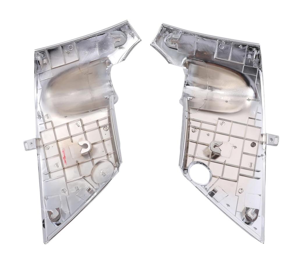 Hino Dutro Chrome Mirror Stay Cover Bracket Set with Side Passenger Side Universal Aftermarket Custom Part for Toyota (Left & Right) - Standard,