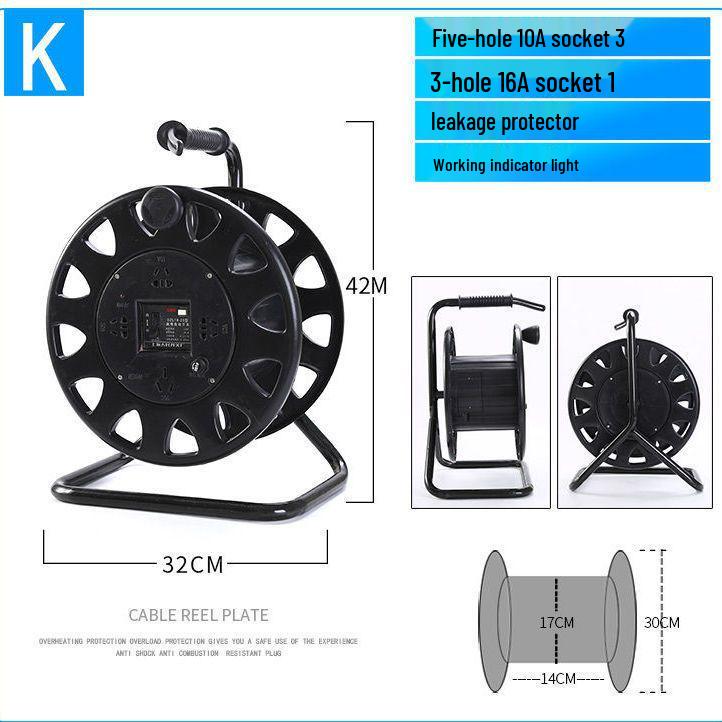 Portable Movable Cable Reel Winder and Roller Spool