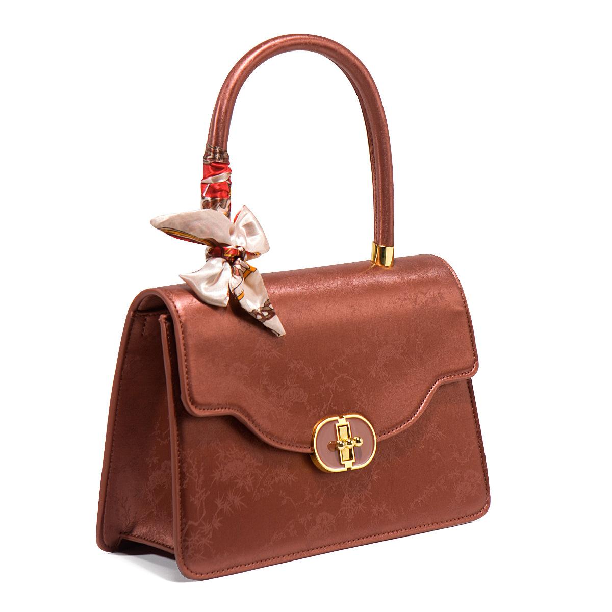 Gift women s bag 2025 new atmospheric middle-aged women s large-capacity shoulder handbag китайский красный