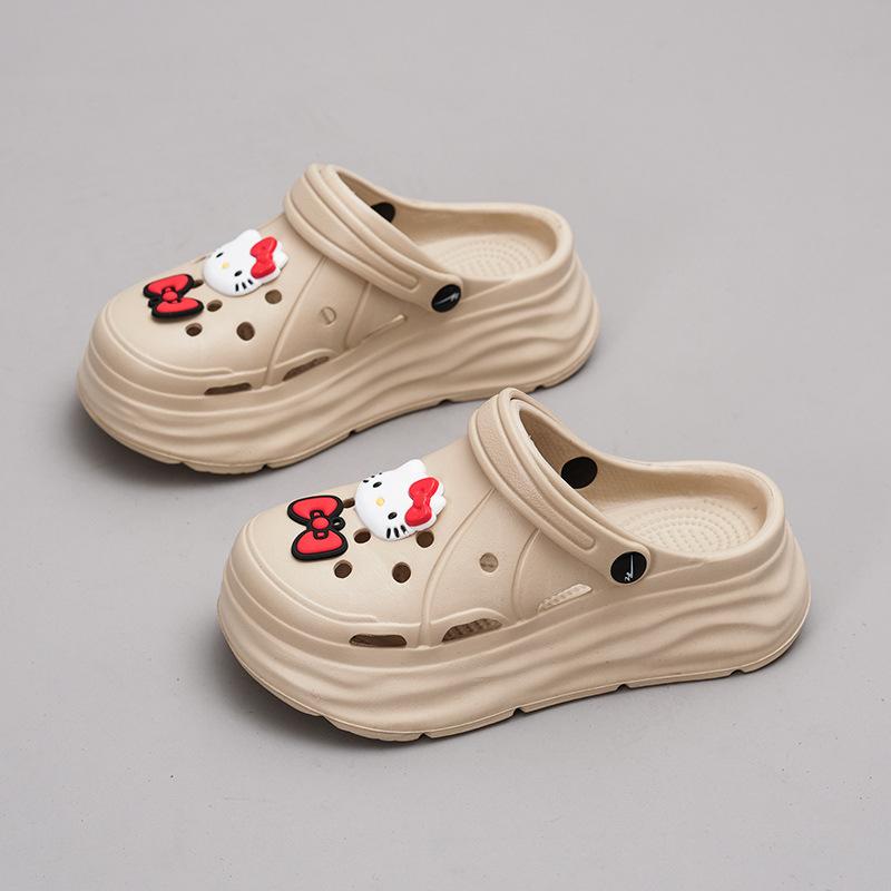 Cartoon soft bottom heightening slippers new