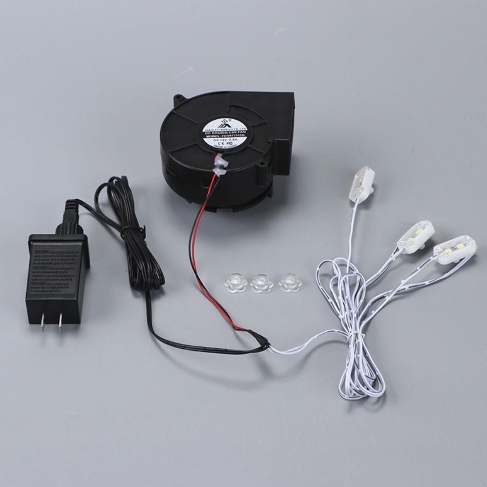 Mini 12V 0.8A Inflatables Blower LED Light Strings High Power Air Blower Durable Univesal Blower Fan Holiday Display