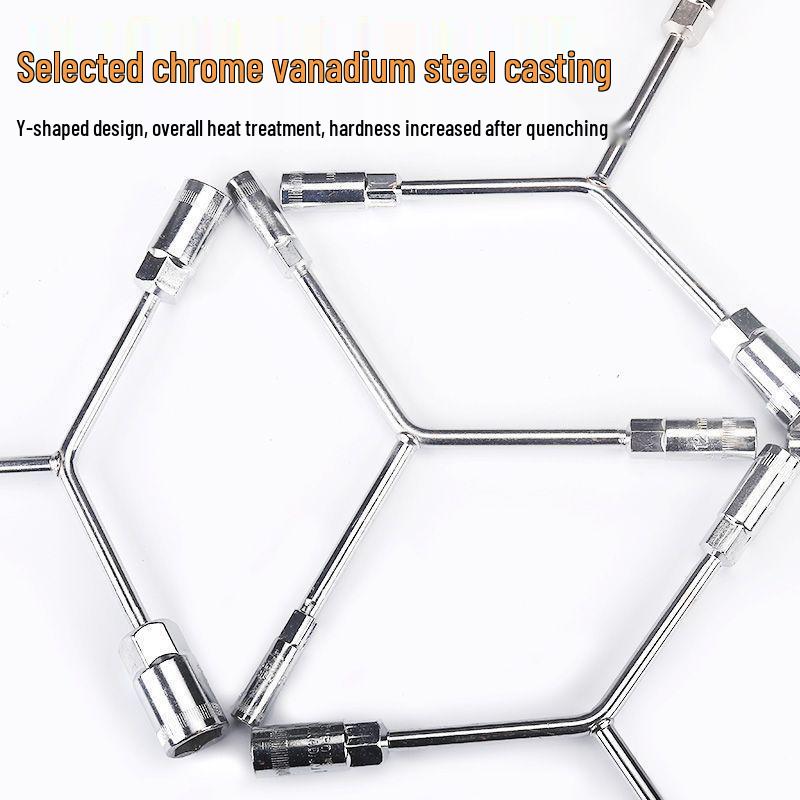 Multifunctional Y-Type Extended Socket Wrench Set