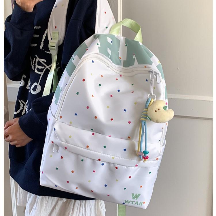 High Value Versatile Backpack Women'S Simple Texture Commuter Backpack Junior High School College Students Class Tutoring Bag