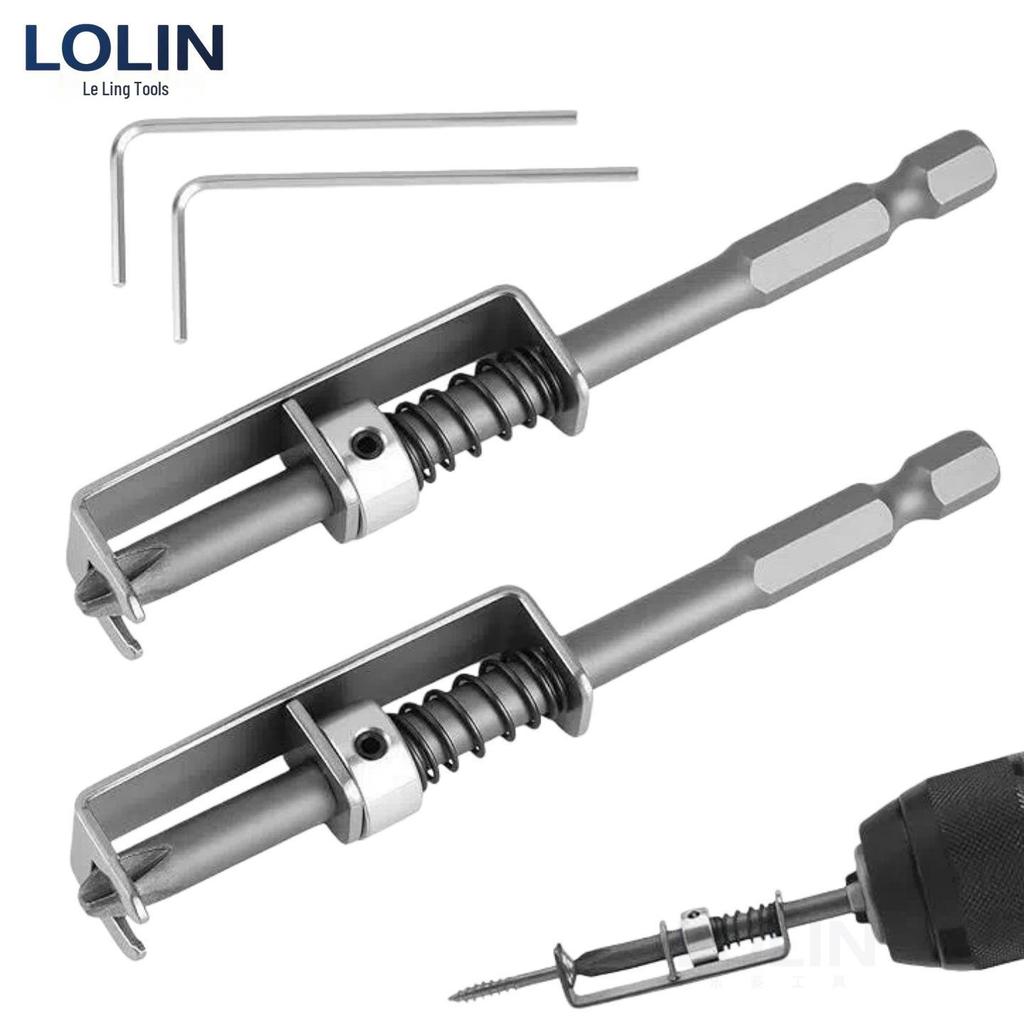 Anti-slip Spring Positioning Screwdriver with Fixed Bit for Hand or Electric Drill