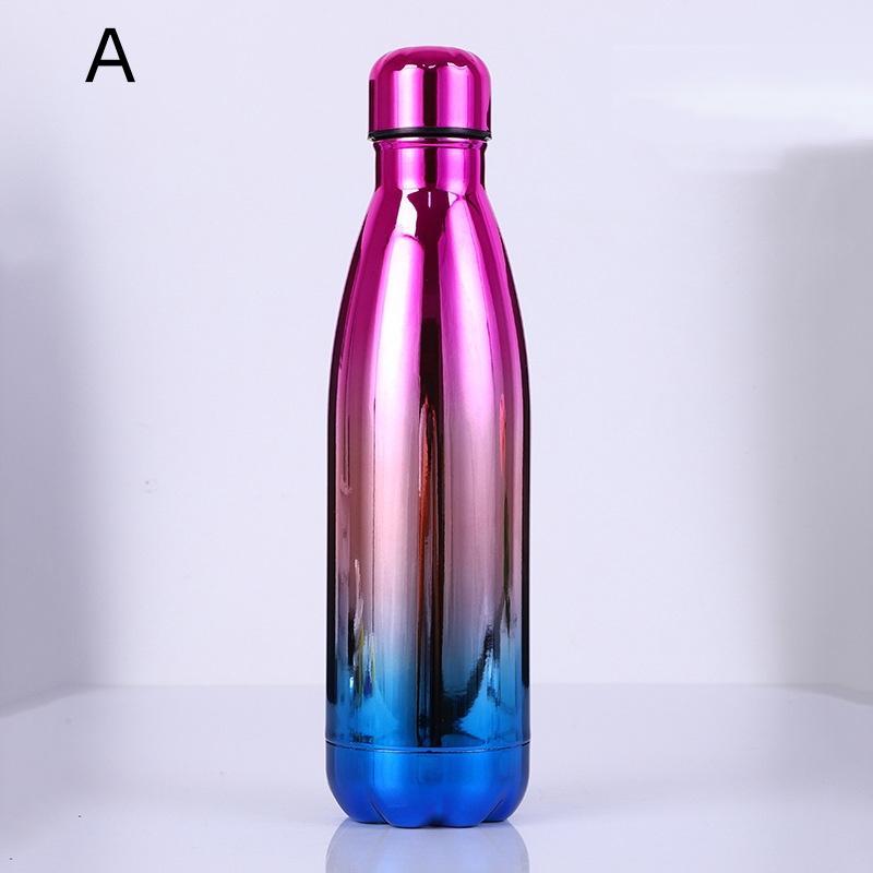500ml Double Wall Stainles Steel Water Bottle Thermos Bottle Keep Hot and Cold Cola Cup Insulated Vacuum Flask Sport Individual