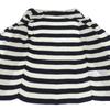 eleventy In good condition eleventy stripe knit double jacket for men, white x navy, size M Jacket M White / NavyUsed