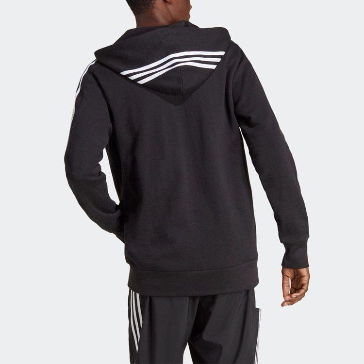 adidas Essentials French Terry 3 Stripes Full Zip Hoodie IC0433