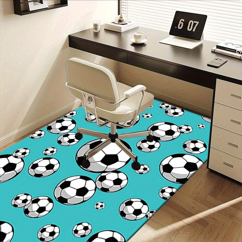 Office Carpet Soccer Ball Patterned Rug for Sofa Protection Under Chairs
