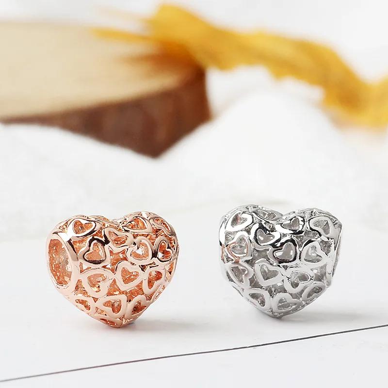 Nan Grand Daughter Best Friend Heart Beads Fits Charm Bracelet&Bangle DIY Women Jewelry Making