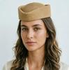 Ins Blogger Sun Hat Summer Flat Beret Women Water Droplet Flight Attendant Hat Circle Concave Top Church Derby Party Pillbox Hat