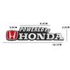3D Metal Stickers H Logo Car Trunk Badge Emblem For Honda Pilot Odyssey Insight Jazz Accord City Civci CRV FIT HRV Car Styling XI6