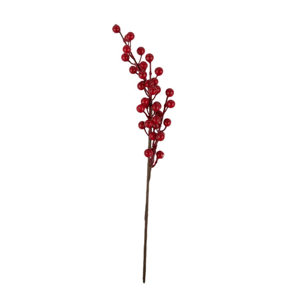 Artificial Berry Stems Holly Red Simulation Tree 3/4branches Beautiful