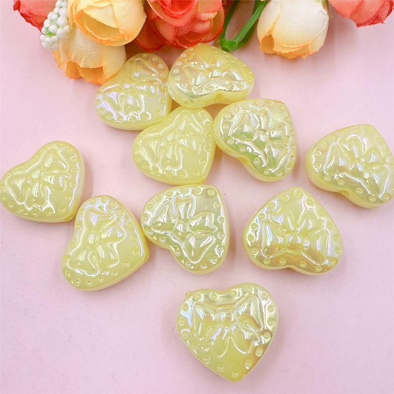 High quality Candy Color Acrylic For Necklace Earrings Spacer Loose Beads DIY Accessories 25*21.2mm DIY Jewelry Material Creative Handmade Material