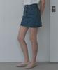 Hauseuobeupondeu Kaihara Fabric Denim Skirt(Light Blue, Mid Blue)