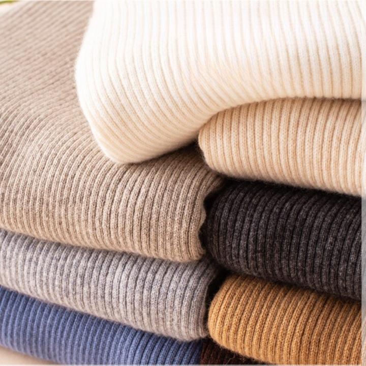 WomenTurtleneck Sweater Autumn Winter Slim Fit Pullover Tight Stretch Knit Base Shirt Long Sleeve Simple Pullover Knit Top