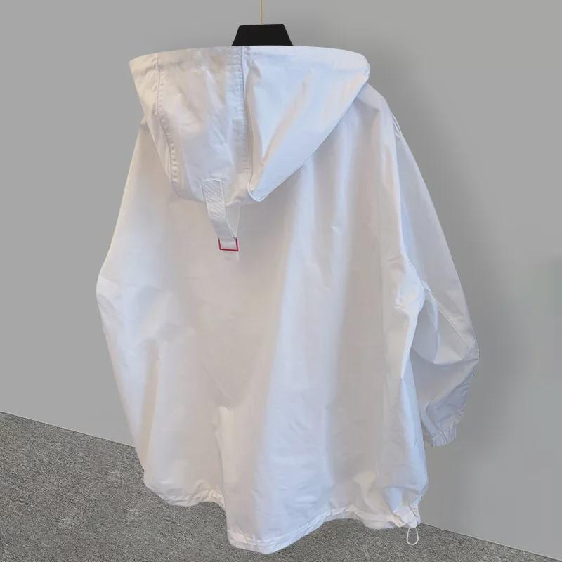 Unisex Trendy Patchwork Windbreaker: High Street Style, Loose Fit, Niche Design, Fashionable for Couples