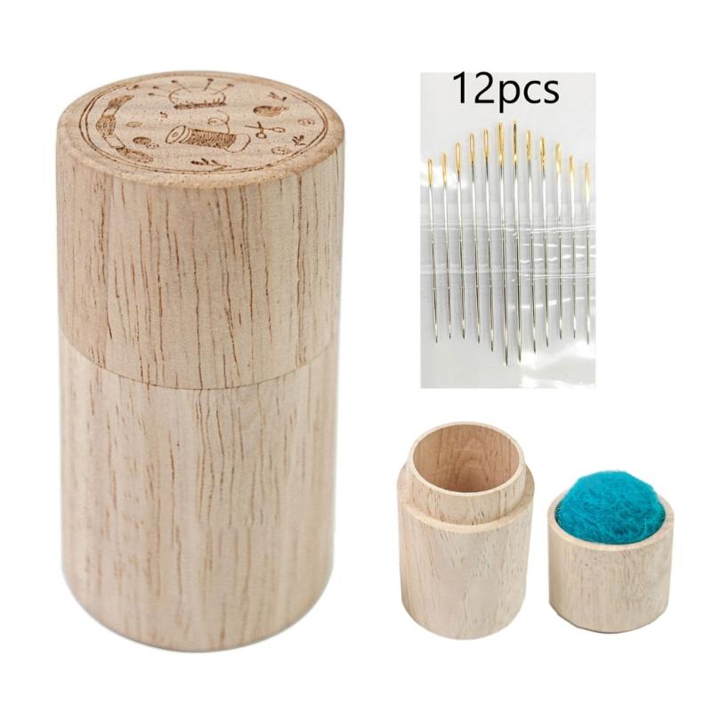 

Деревянный иглодержатель для вышивки своими руками, иглодержатель, трубка для хранения швейных игл