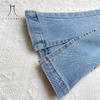 Girls Jeans Spring Autumn New Korean Style Children Denim Split Trousers Fashion Casual Girl Denim Pants