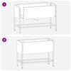 Raised Garden Bed Planter Silver 60 x 26 x 45 cm Galvanized Steel