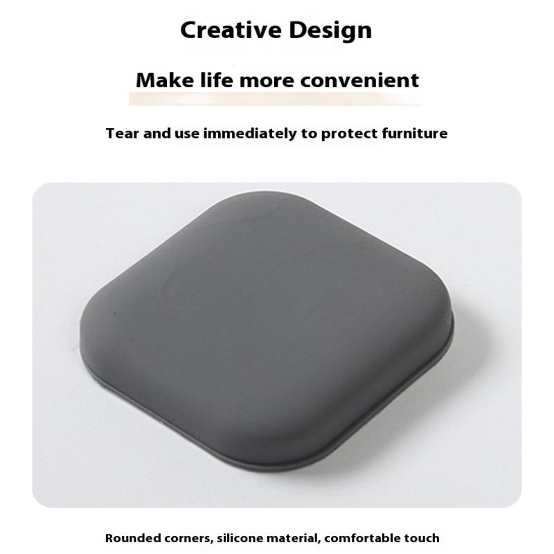 4Pcs Silicone Door Crash Pad Anti-Collision Safety Protector Door Handle Bumper Reusable Durable Shock Absorber Furniture Fittin