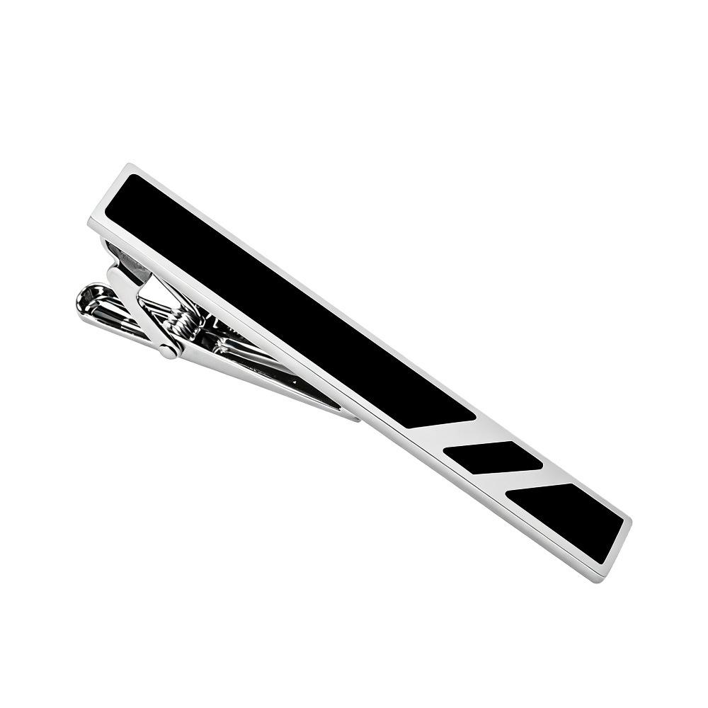12-Piece Stylish Tie Clip Set: Fashionable Stripes & Plaids for Shirts and Suits