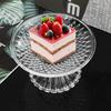 Acrylic Clear Serving Plates Fruit Dessert Salad Tray Cupcake Display Stand Round Dinner Plate Dinner Plate Kitchen Supplies