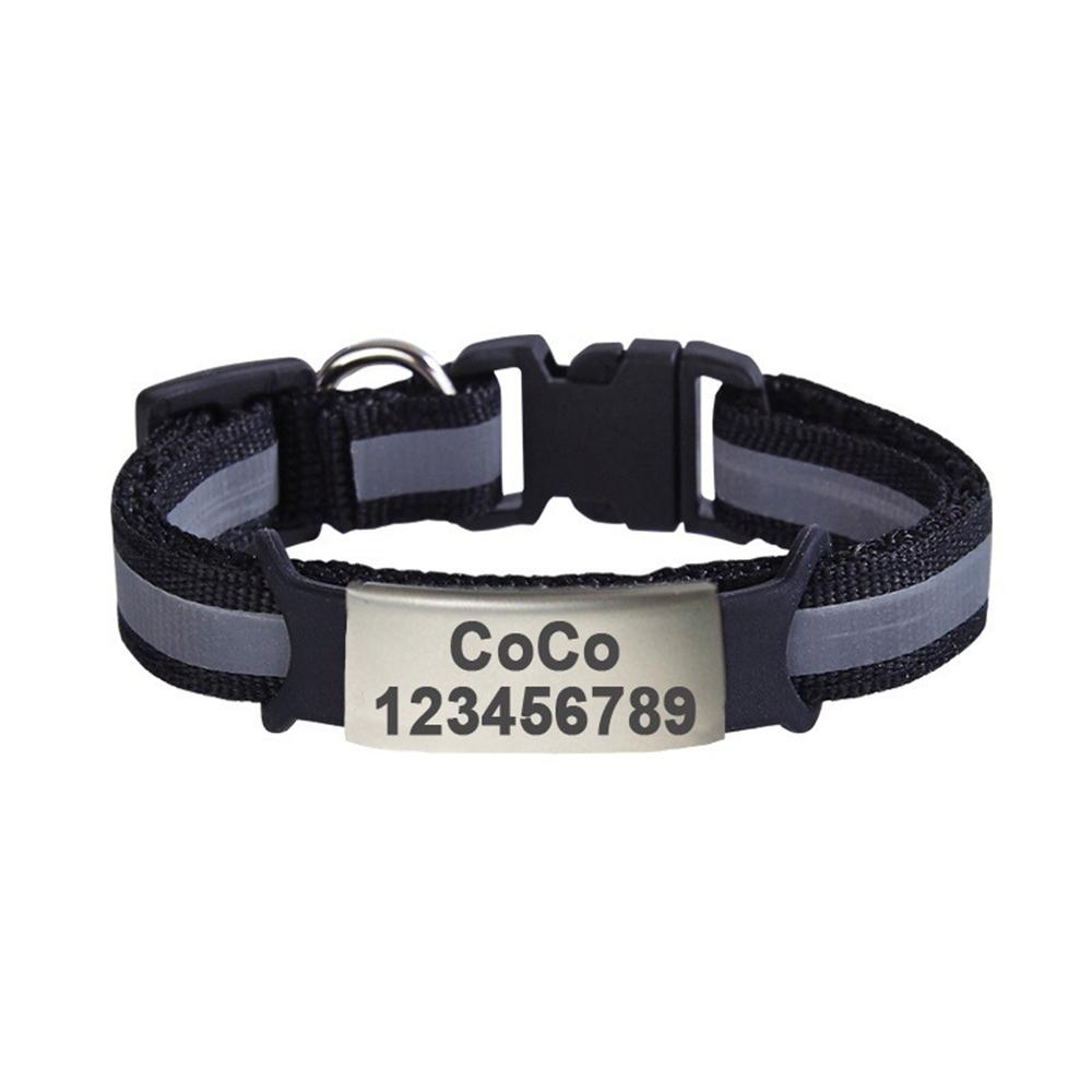 Individuell gravierte Hundemarke Katzentag Haustierhalsband Anhänger Anti-Verlust Haustier-ID-Tag Edelstahl Haustier-Namensschild mit Kontaktdaten des Besitzers