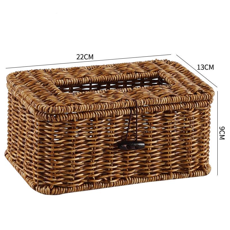 Nordic Style Multifunctional Tissue Box & Remote Control Organizer