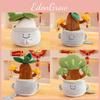 Adorable Office Plant Plush Toy Cute Buddha Style Potted Doll For Gift Giving
