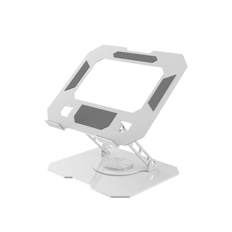 2025 Rotatable & Foldable Laptop Riser: Alloy Heat-Dissipation Stand with Flat, Rotating Monitor Feature.