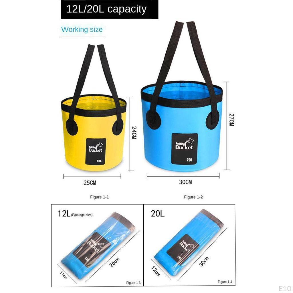 12 Shower Portable Electrical Foldable Bucket for Outdoor Camping Pets Washing Watering Pump