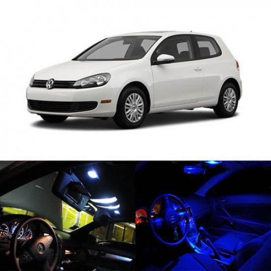 5 x LED Full Interior Lights Package Deal For 2009-up Volkswagen MK6 Golf GTi