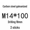Extra Long Expansion Screws Set - Pull-Out Bolts M6/M8/M10/M12/M14/M16 in Various Sizes (200x250x300x400)