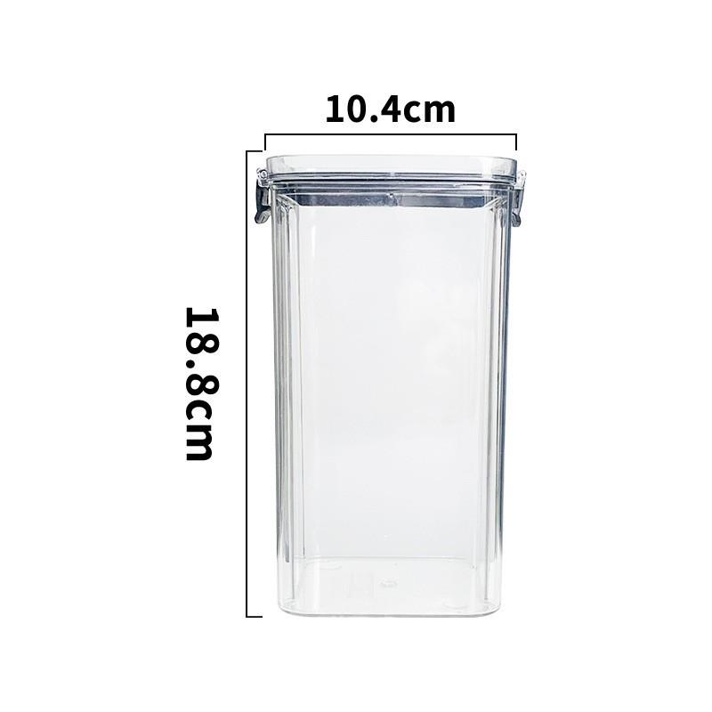 Household Moisture-proof Square Box with Lid for Storing Miscellaneous Grains, Tea, and Dry Goods