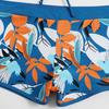 Women's Paneled Printed Swimsuit Ladies Split Boxer High Waist Swimsuit Two-Piece Set