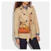 COACH Lacey zipper closure detachable shoulder strap cow leather handbag shoulder bag crossbody bag medium women's sunset color