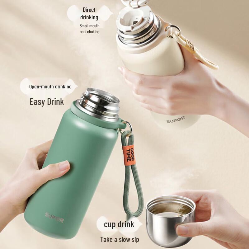 SUPOR 316 Stainless Steel Large Capacity Vacuum Flask