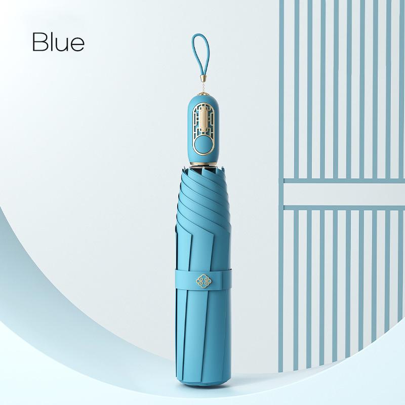 Fashion Chinese Folding Umbrella for Women 8K Fully Automatic Umbrella Windproof Strong 280T Golf Rain Umbrellas