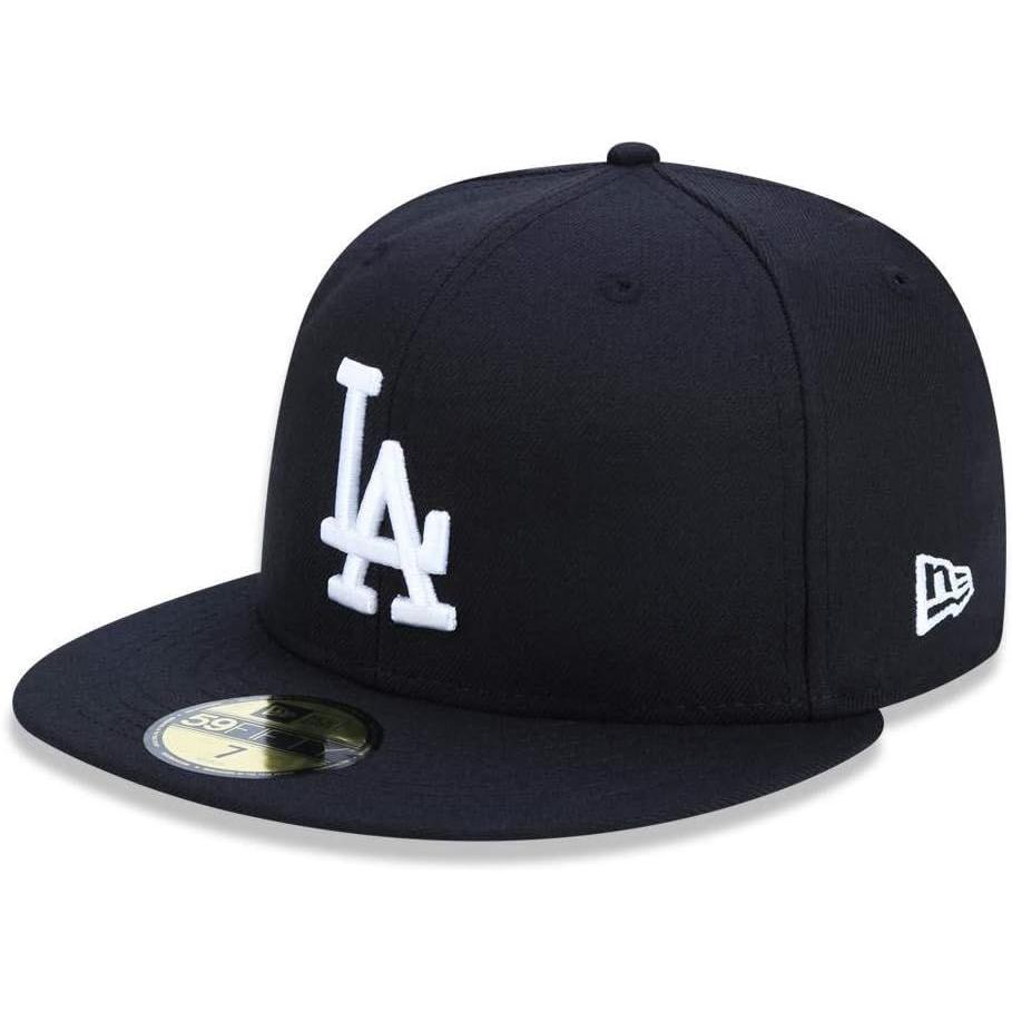 Used New Era 59 Fifty Cap - MLB Black Los Angeles Dodgers