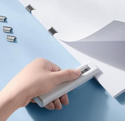 Ruční sešívačka na papír Xiaomi Staple Metal Clip Push, Organizační sešívačka pro upevnění náplně, Opakovaně použitelná Push Clamp, Pro vazbu dokumentů