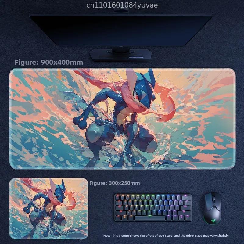 Classic Cartoon Anime Pokémon Pikachu Mewtwo Eevee Leather Mouse Pad Lucario Squirtle Gardev Keyboard Pad Large Game Table Mat