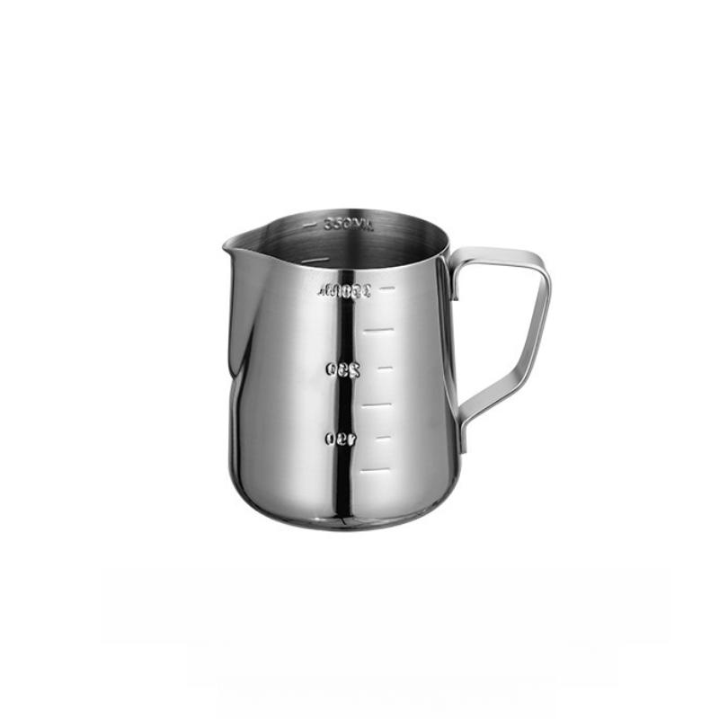 

Кувшин для вспенивания молока из нержавеющей стали серебристый вспениватель контейнер для кофе латте металлический кувшин чашка бариста кофейные аксессуары молочник