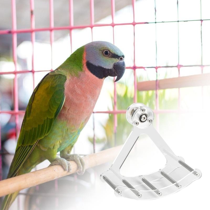 Multifunctional Chew Resistant Metal Perch for Parrots Cage Toy Cage Mount Swing Bed For Stress Relief And Play