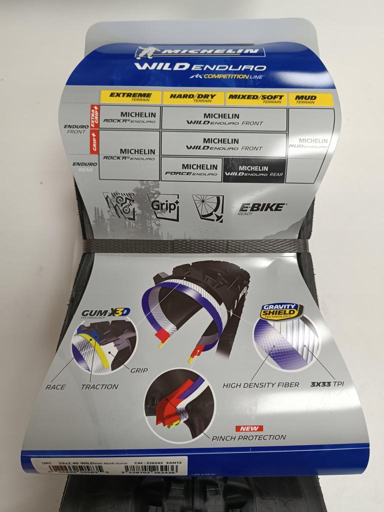 Opona Rowerowa Michelin Wild Enduro Rear 29"X2.40 Tl Tylna Zwijana E-Bike