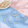 100Pcs Brass Beads, Long-Lasting Plated, Heart, Real 18K Gold Plated, 6x7x3mm, Hole: 1.8mm