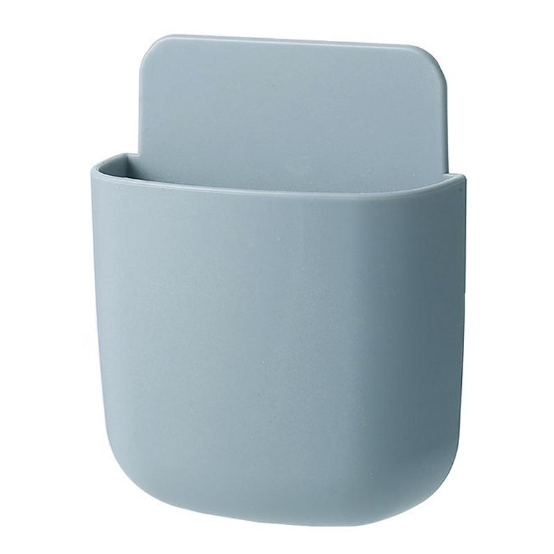 

Настенный ящик для хранения, держатель для зарядки мобильного телефона, подставка, органайзер для пульта дистанционного управления, чехол для кондиционера, телевизора серый