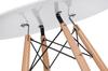 RUNDER TISCH weiß/natur DTW 80cm Skandinavisch